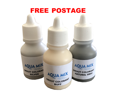 Grout Colorant - 3 Colour Sample Pack - Aqua Mix® Australia - Online Store